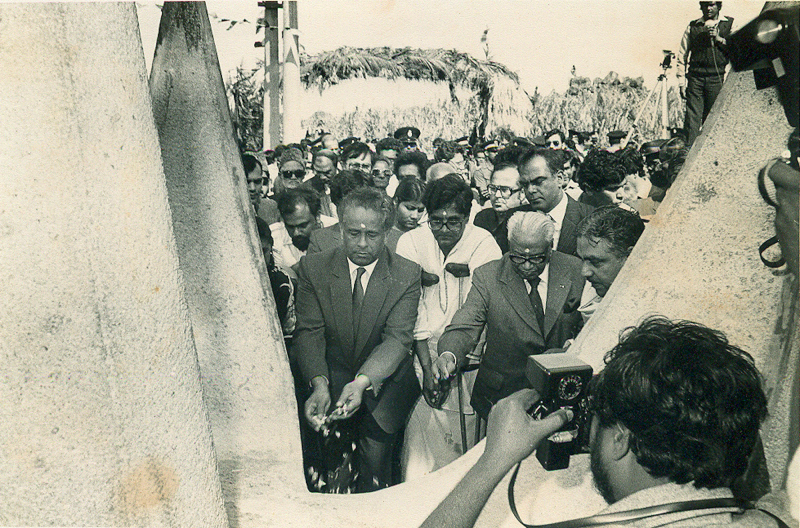 Fig. 4 – The Inauguration ceremony, 2nd September 1983