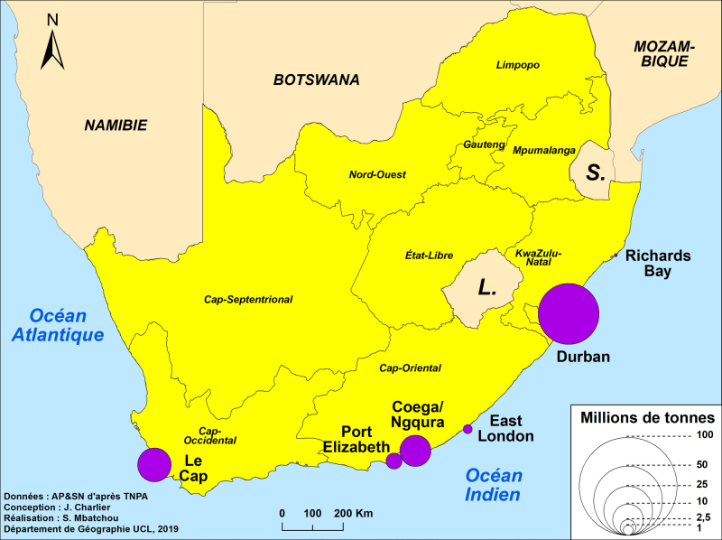 Figure 5 – Le trafic des conteneurs dans les ports sud‑africains en 2018