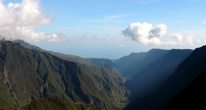 Paysage de La Réunion. Photo du belvédère du Nez-de-Bœuf