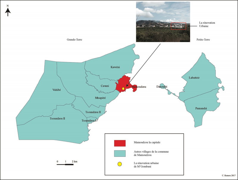 Fig. 1 : Localisation du projet de M’Gombani